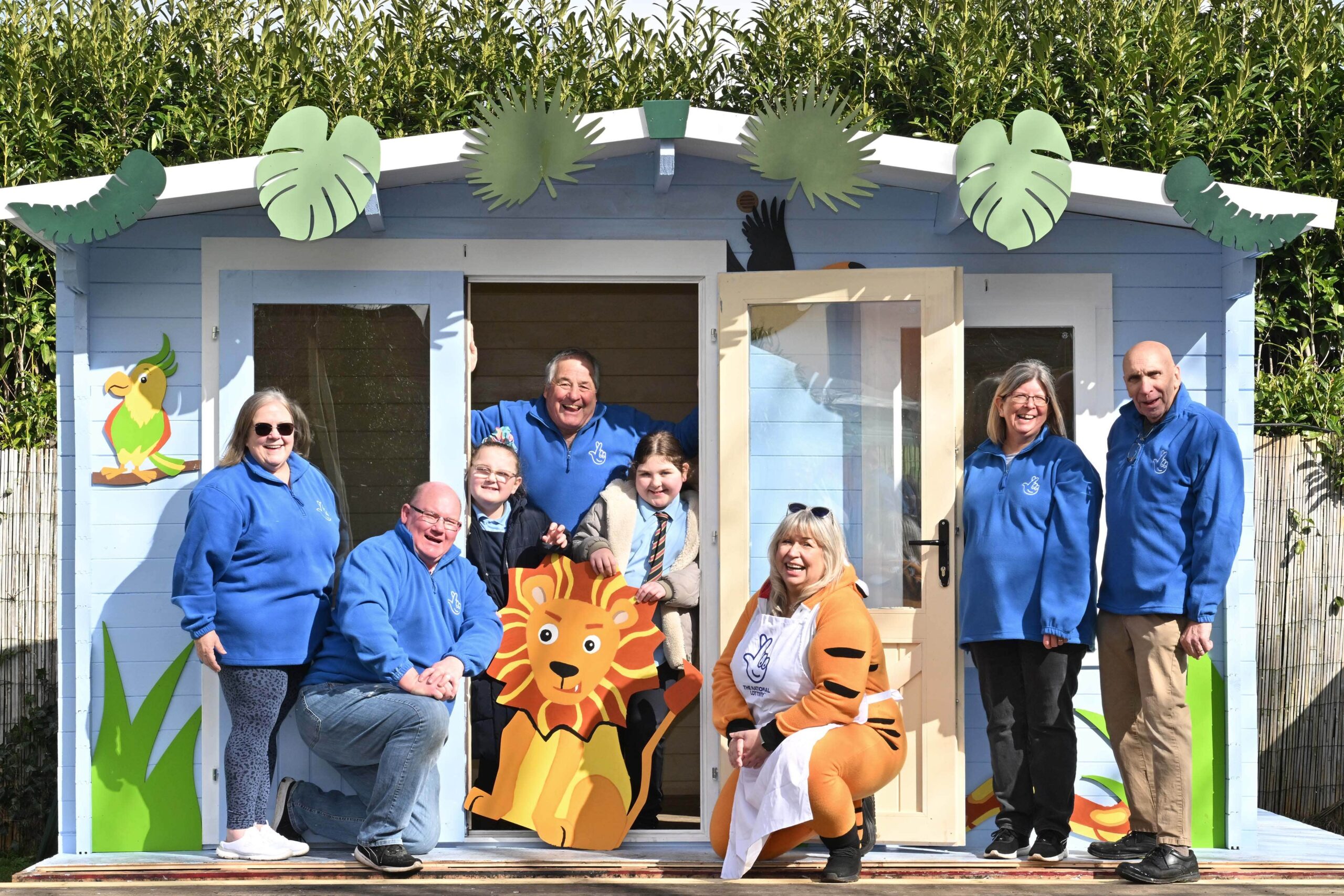 Lottery winners rebuild playhouse for disabled children destroyed by vandals