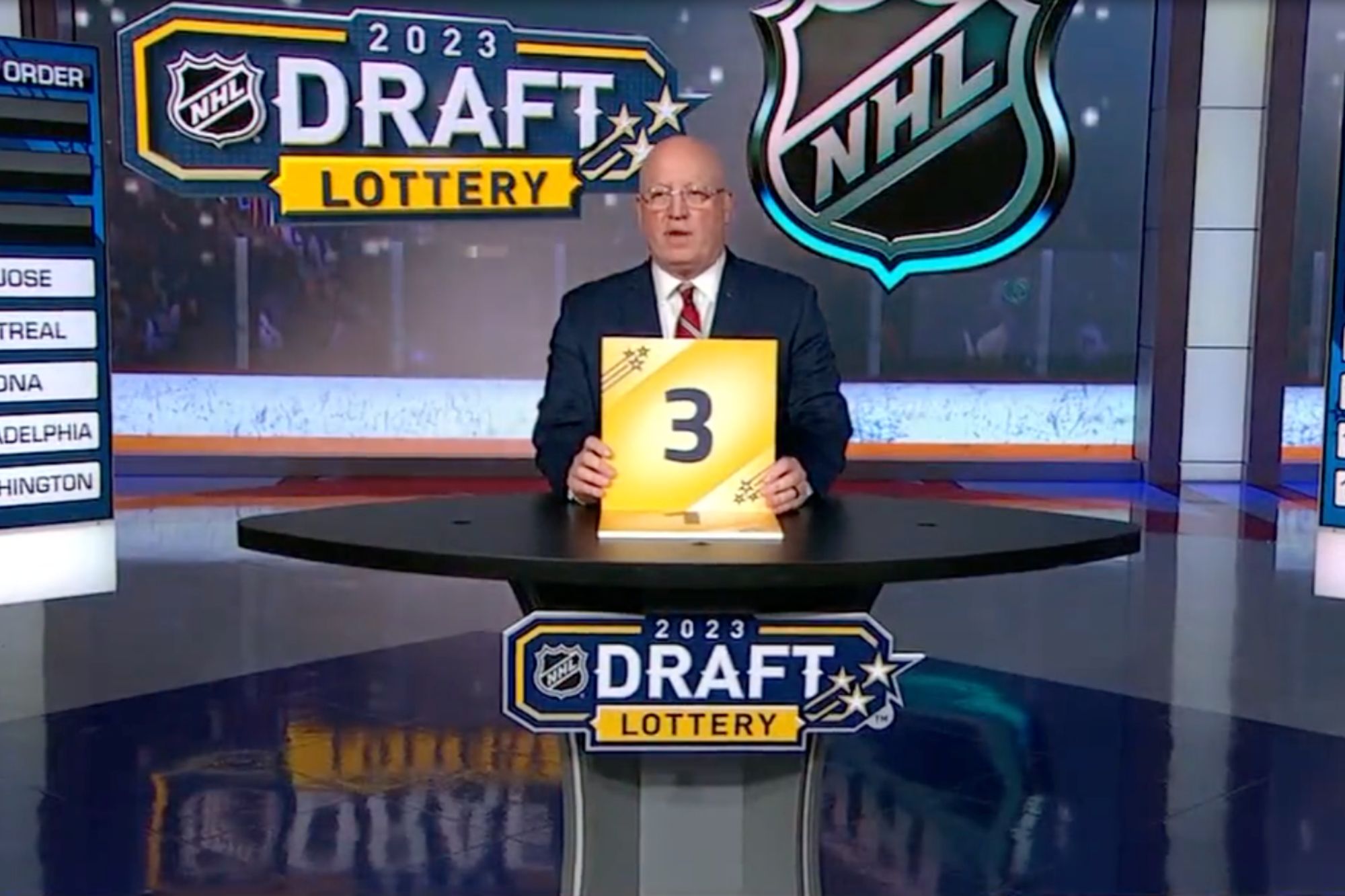 ESPN reveals No. 3 pick early in 2023 NHL Draft lottery gaffe