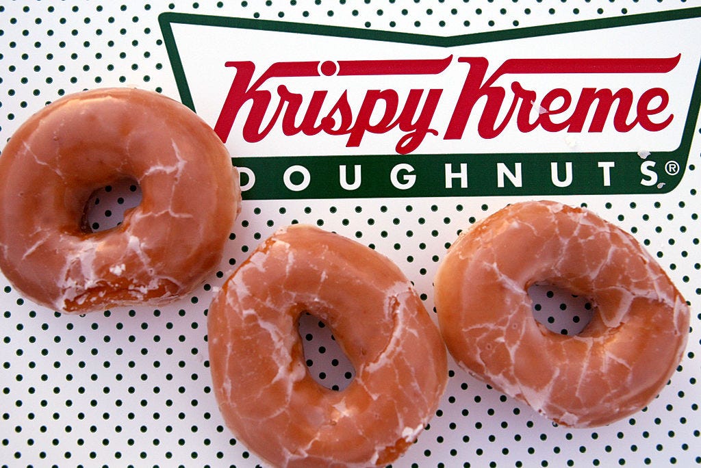 Krispy Kreme will give you a free donut if you lose the lottery