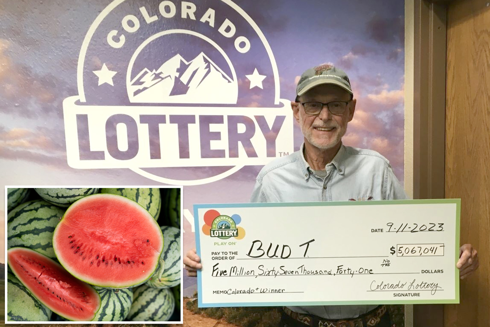 Colorado man wins $5 million lottery jackpot, buys a watermelon: ‘It must be a mistake’ Colorado man wins $5 million lottery jackpot, buys a watermelon: ‘It must be a mistake’